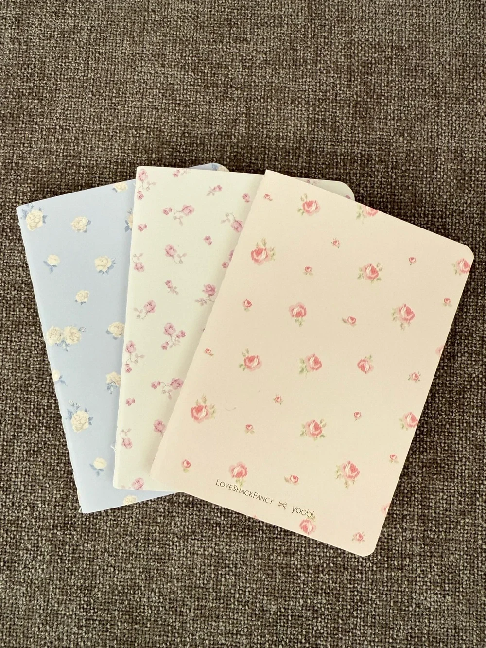 LoveShackFancy Mini Notebooks - three